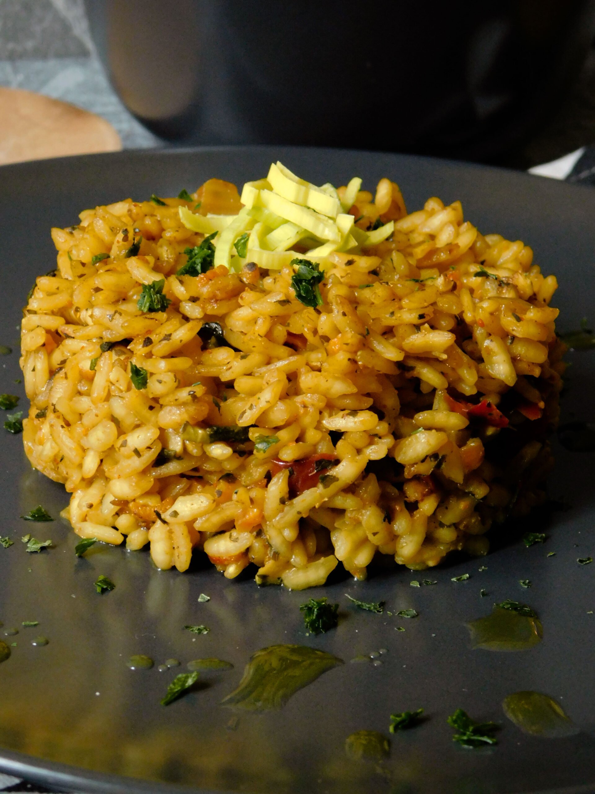 Risotto alle verdure con curry