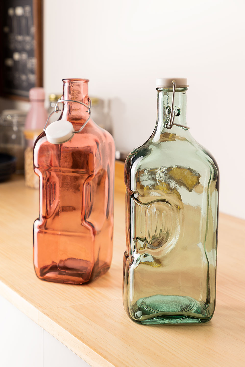 bottiglia in vetro riciclato da 2 litri velma