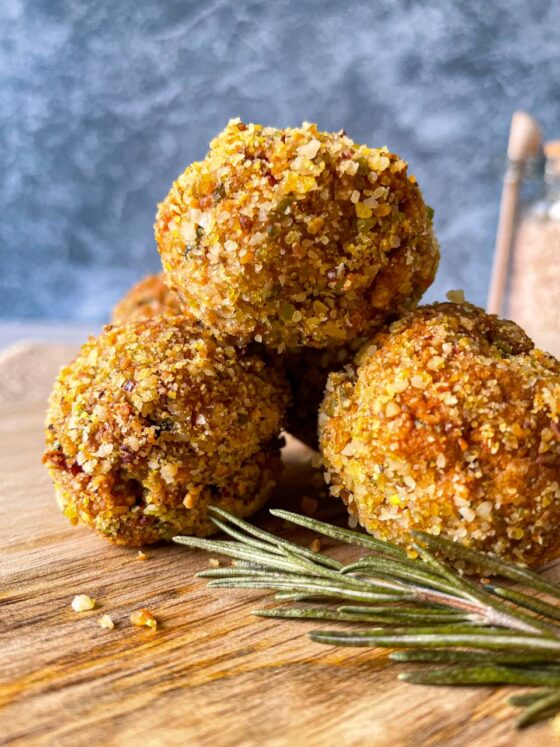 Polpette di tacchino con pistacchi e mandorle