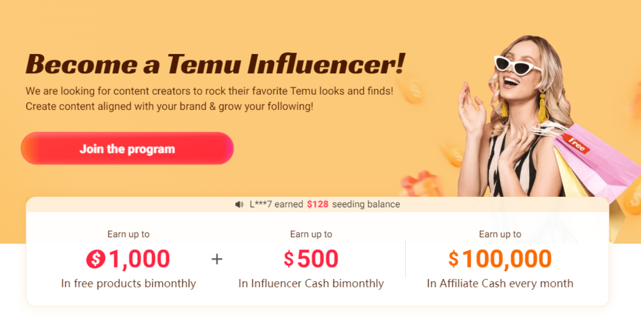 TEMU Influencer Program