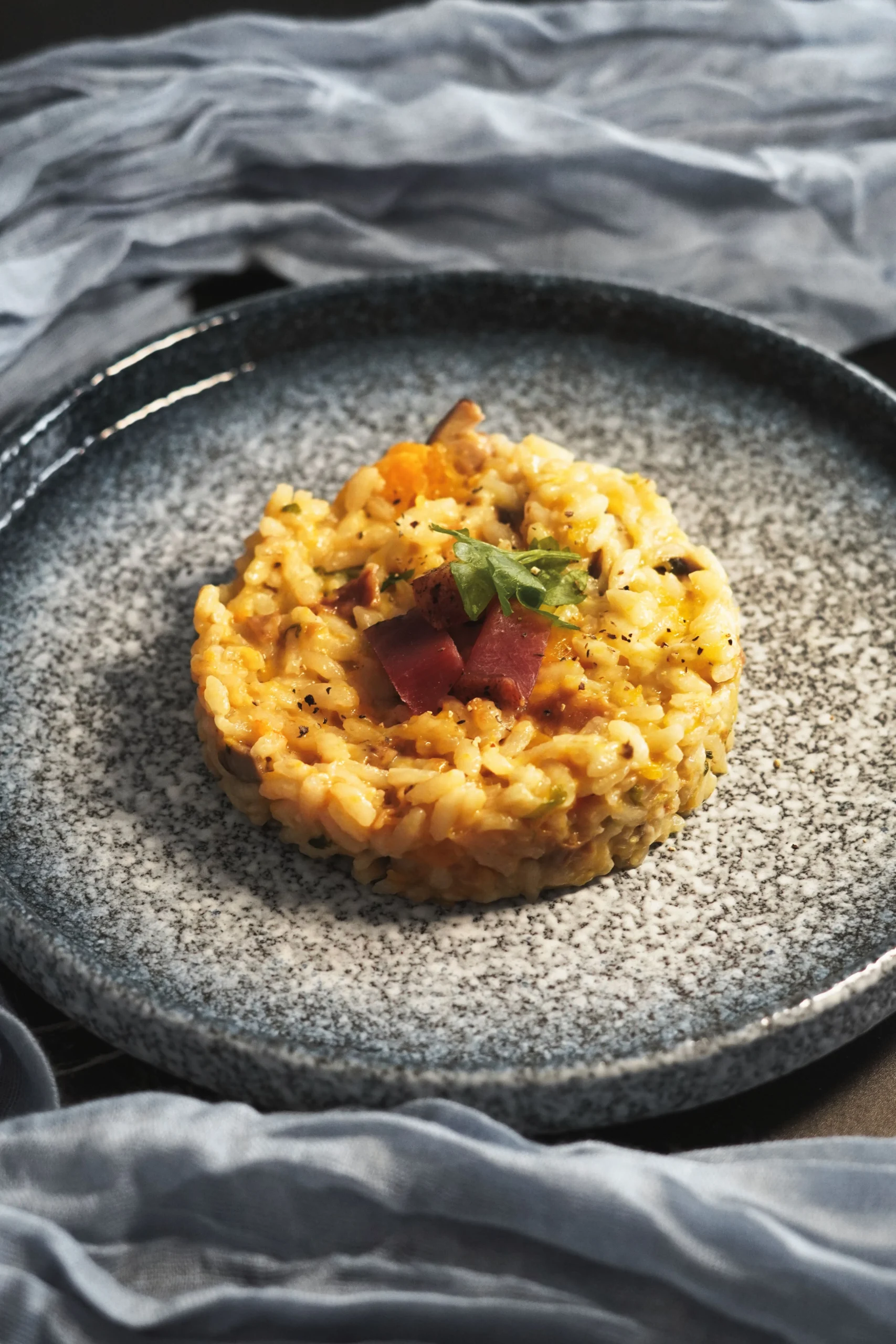 Risotto alla zucca e funghi shiitake: un perfetto piatto vegetale autunnale